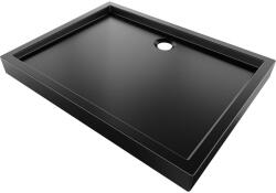 Mexen Flow+ téglalap alakú zuhanytálca 90 x 70 cm, fekete matt - 46R707090H (46R707090H)
