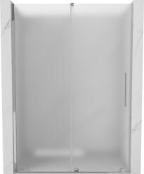 Mexen Velar 140 cm-es tolóajtós zuhanyajtó, jégvirág mintás, króm - 871-140-000-31-01 (871-140-000-31-01)