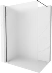Mexen Kioto-X zuhanyfal Walk-in 140 x 200 cm, fagyott 10 mm, gun gray kefe - 800-140-101-66-30-X (800-140-101-66-30-X)