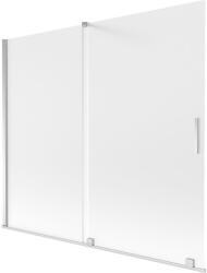 Mexen Velar kétszárnyú tolóajtós kádparaván 180 x 150 cm, zúzmarás, króm - 896-180-000-31-01 (896-180-000-31-01)
