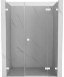 Mexen Lunar L zuhanyajtó, nyíló, jobb, 155 cm, átlátszó, fehér - 834SL-155-050-20-00-P (834SL-155-050-20-00-P)