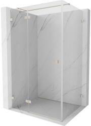 Mexen Lunar T balosz kabin nyíló bal 140 x 70 cm, átlátszó, kefélt nikkel - 834T-140-070-97-00-L (834T-140-070-97-00-L)