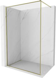 Mexen Kioto-F Walk-in zuhanyfal kerettel 50 x 202 cm, átlátszó 8 mm, arany - 800-050-104-50-00 (800-050-104-50-00)