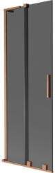 Mexen Velar L kádparaván 2-szárnyú toló 70 x 150 cm, grafit, csiszolt réz - 896-070-003-41-65 (896-070-003-41-65)