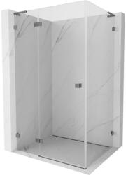 Mexen Lunar L nyíló zuhanykabin balos 85 x 80 cm, átlátszó, gun metal - 834L-085-080-95-00-L (834L-085-080-95-00-L)
