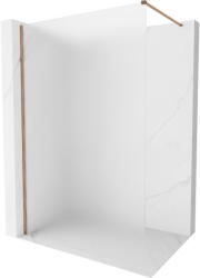 Mexen Kioto-X walk-in zuhanyfal 140 x 200 cm, fagyott üveg 10 mm, rózsaarany - 800-140-101-60-30-X (800-140-101-60-30-X)