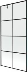 Mexen Next 1-szárnyú fürdőszobai paraván 90 x 150 cm, fekete minta, gun metal - 895-090-000-00-77-95 (895-090-000-00-77-95)