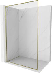 Mexen Kioto-F L Walk-in zuhanyfal kerettel 50 x 202 cm, 8 mm átlátszó, arany - 800-050-174-50-00 (800-050-174-50-00)