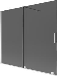 Mexen Velar 2-szárnyú toló zuhanyfal 180 x 150 cm, grafit, króm - 896-180-000-41-01 (896-180-000-41-01)