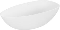Mexen Imola szabadon álló fürdőkád konglomerátumból 150 x 77 cm, fehér matt - 57281507600 (57281507600)