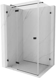 Mexen Lunar T balosz kabin, balra nyíló, 140 x 70 cm, átlátszó, fekete - 834T-140-070-70-00-L (834T-140-070-70-00-L)