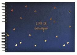 Exacompta Fotóalbum, spirál, 32x22 cm, 25 lap, EXACOMPTA "Life", kék (16452E) - mystock