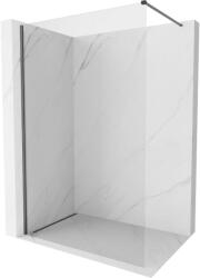 Mexen Kioto-X zuhanyfal Walk-in 140 x 200 cm, átlátszó 10 mm, fegyverszürke kefélt - 800-140-101-66-00-X (800-140-101-66-00-X)