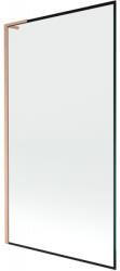 Mexen Next L kádparaván 1-szárnyas 100 x 150 cm, fekete minta, kefe bronz - 895-100-000-03-70-65 (895-100-000-03-70-65)