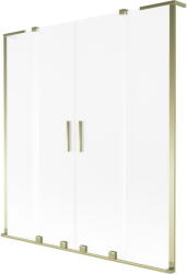 Mexen Velar L Duo kádparaván, 2-szárnyú toló, 140 x 150 cm, matt, arany kefélt - 896-140-003-32-55 (896-140-003-32-55)