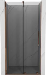 Mexen Velar 120 cm-es tolóajtós zuhanykabin, grafit, rózsaarany - 871-120-000-41-60 (871-120-000-41-60)