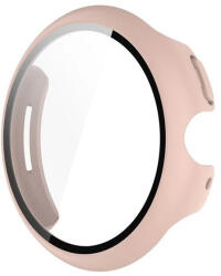  Google Pixel Watch 3 (41 mm), Műanyag védőkeret, kijelzővédő üveggel, közepesen ütésálló, szíj nélkül, rózsaszín