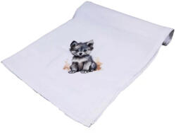 Textil tetra kifogó farkas mintával 140*140cm - babastar