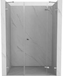 Mexen Lunar jobboldali nyíló zuhanyajtó, 130 cm, átlátszó, króm - 834S-130-050-01-00-P (834S-130-050-01-00-P)