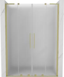 Mexen Velar L Duo tolózuhanyajtó 150 cm, homokfúvott, arany szálcsiszolt - 871-150-003-32-55 (871-150-003-32-55)