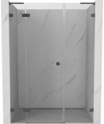 Mexen Lunar L bal oldali zuhanyajtó 130 cm, átlátszó, gun metal - 834SL-130-050-95-00-L (834SL-130-050-95-00-L)