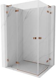 Mexen Lunar L Duo ajtónyíló zuhanykabin 85 x 75 cm, átlátszó, rózsaarany - 834L-085L-075P-60-00 (834L-085L-075P-60-00)