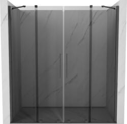 Mexen Velar Duo tolózuhany ajtó 180 cm, grafit, szálcsiszolt gun gray - 871-180-000-42-66 (871-180-000-42-66)