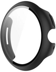  Google Pixel Watch 3 (41 mm), Műanyag védőkeret, kijelzővédő üveggel, közepesen ütésálló, szíj nélkül, fekete