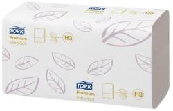 Tork Kéztörlő, Z hajtás, 2 rétegű, 200 lap, H3 rendszer, Premium, TORK "Extra Soft Singlefold", fehér (KHH199H)