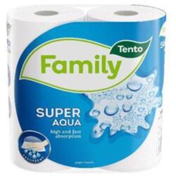 Tento Kéztörlő, tekercses, 2 rétegű, TENTO "Family Super Aqua", fehér (KHH081) - tintasziget