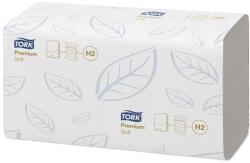 Tork Kéztörlő, Interfold hajtás, 2 rétegű, 100 lap, H2 rendszer, Premium, TORK "Xpress Soft Multifold", fehér (KHH291)