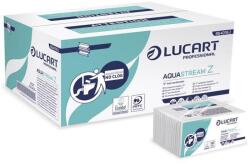 LUCART Kéztörlő, Z hajtogatott, 2 rétegű, 242 lap, LUCART "Aquastream", fehér (UBC32)