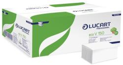 LUCART Kéztörlő, Z/V hajtogatott, 2 rétegű, 150 lap, LUCART, "Eco", fehér (UBC03) - tintasziget