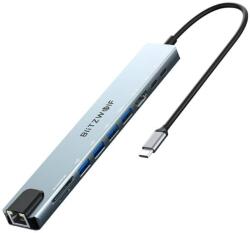 BlitzWolf Stație de andocare Blitzwolf BW-TH5 10in1 USB-C (argintiu) (067536)