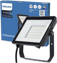 Philips LED reflektor lámpa reflektor 50W 4750lm 6500K IP65 fekete ProjectLine Philips (8719514954618)