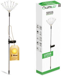 Lumileds Napelemes kerti lámpa LED LOTUS betéttel, dekoratív pitypang, tűzijáték, 3000K, LUMILED (LUMSOL1040A)