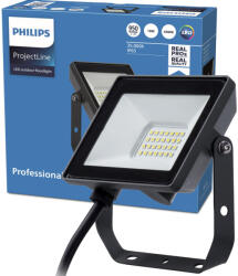 Philips LED reflektor lámpa reflektor 10W 950lm 6500K IP65 fekete ProjectLine Philips (8719514954588)