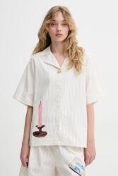 Stine Goya pamut ing galléros, bézs, relaxed, SG-SS25-S016-2339 - bézs S