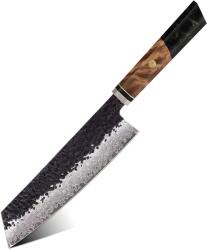 HARAHU Cuțit de bucătărie damasc AI-37313 - Kiritsuke / Verde KP37313
