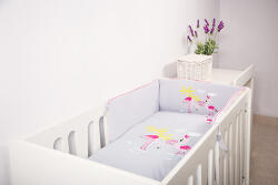 Eevi Gyermek ágynemű FAMILY védőkorláttal - Grey Flame