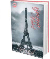 T-Creativ Párizs Eiffel tornyos keményfedeles notesz - sima - A5 (TC25-A17111020-935705-4PARIS)