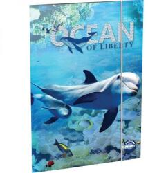 T-Creativ Delfines gumis mappa - A5 - T-Creatív (TC25-D090040A5-908037-4OCEAN)