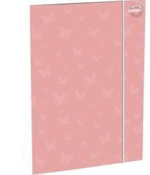 T-Creativ gumis mappa - A4 - rózsaszín / pillangós (TC25-D090040A4P-949528-7VILROZSASZIN-LEPKE)