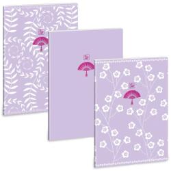 Ars Una kockás füzet A4 extra kapcsos - Soft Touch Purple Spring