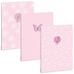 Ars Una kockás füzet A4 extra kapcsos - Soft Touch Pink Spring