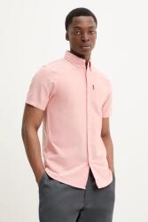 Superdry pamut ing férfi, legombolt galléros, narancssárga, regular, M4010944A-F5M - narancssárga L