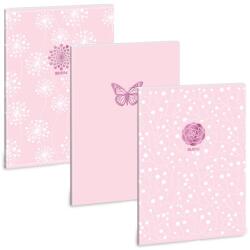 Ars Una vonalas füzet A4 Soft Touch - Pink Spring