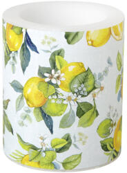 Kert és Otthon Citromfa mintás hangulatgyertya, 7, 5 cm (CKK1035128)