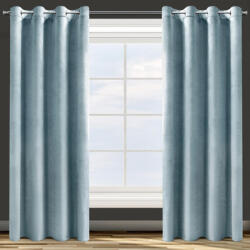  Rosa bársony sötétítő függöny Tengerkék 140x250 cm (418654)