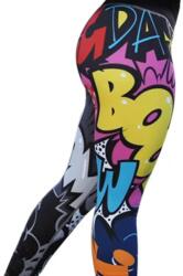  CR-24783 Női Leggings - Fekete/Multi/XL